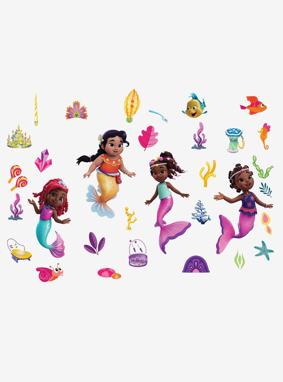 Disney Junior Ariel y sus amigos: adhesivos de pared