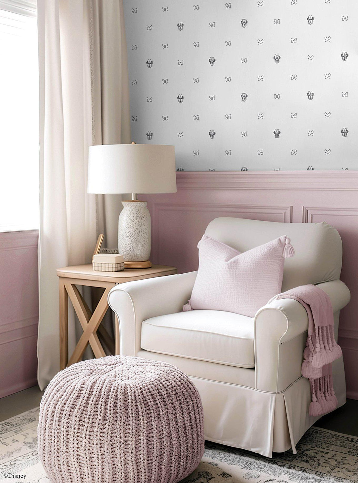 Papel mural adhesivo Minnie Mouse Sweet Bows