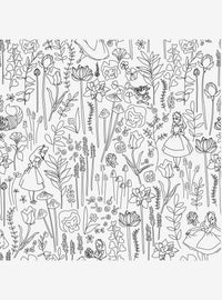Papel mural autoadhesivo Jardín Negro de Alicia