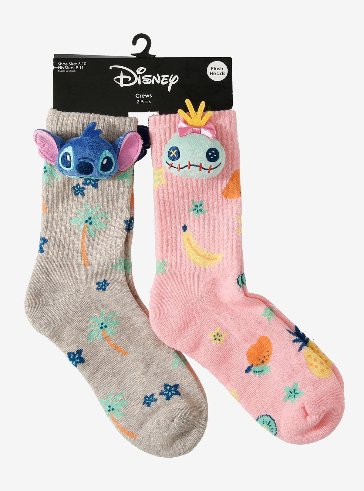 Calcetines Disney de Stitch y Scrump, 2 pares