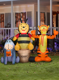 Inflable de Halloween de Winnie the Pooh y sus amigos