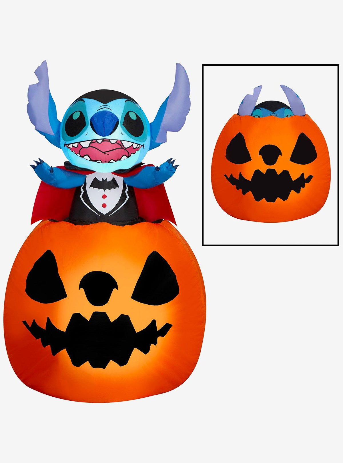 Lilo & Stitch: Stitch vampiro saliendo de una calabaza