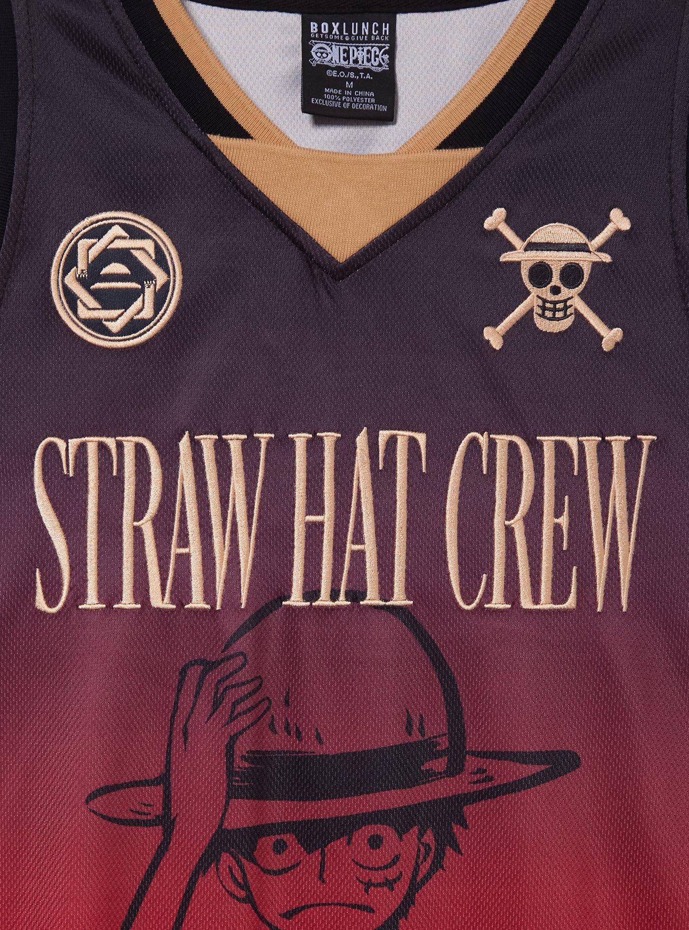 Camiseta de básquetbol One Piece Luffy Straw Hat Crew