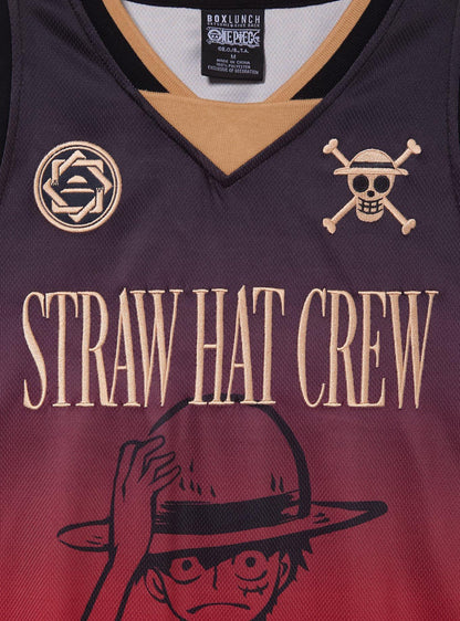 Camiseta de básquetbol One Piece Luffy Straw Hat Crew