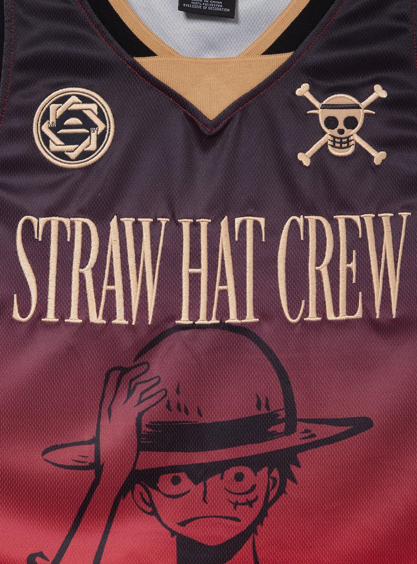 Camiseta de básquetbol One Piece Luffy Straw Hat Crew