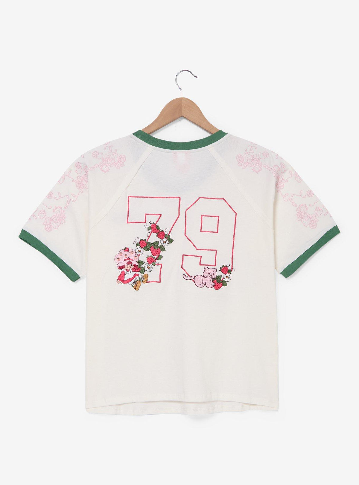 Polera de jersey bordada Strawberry Shortcake para mujer