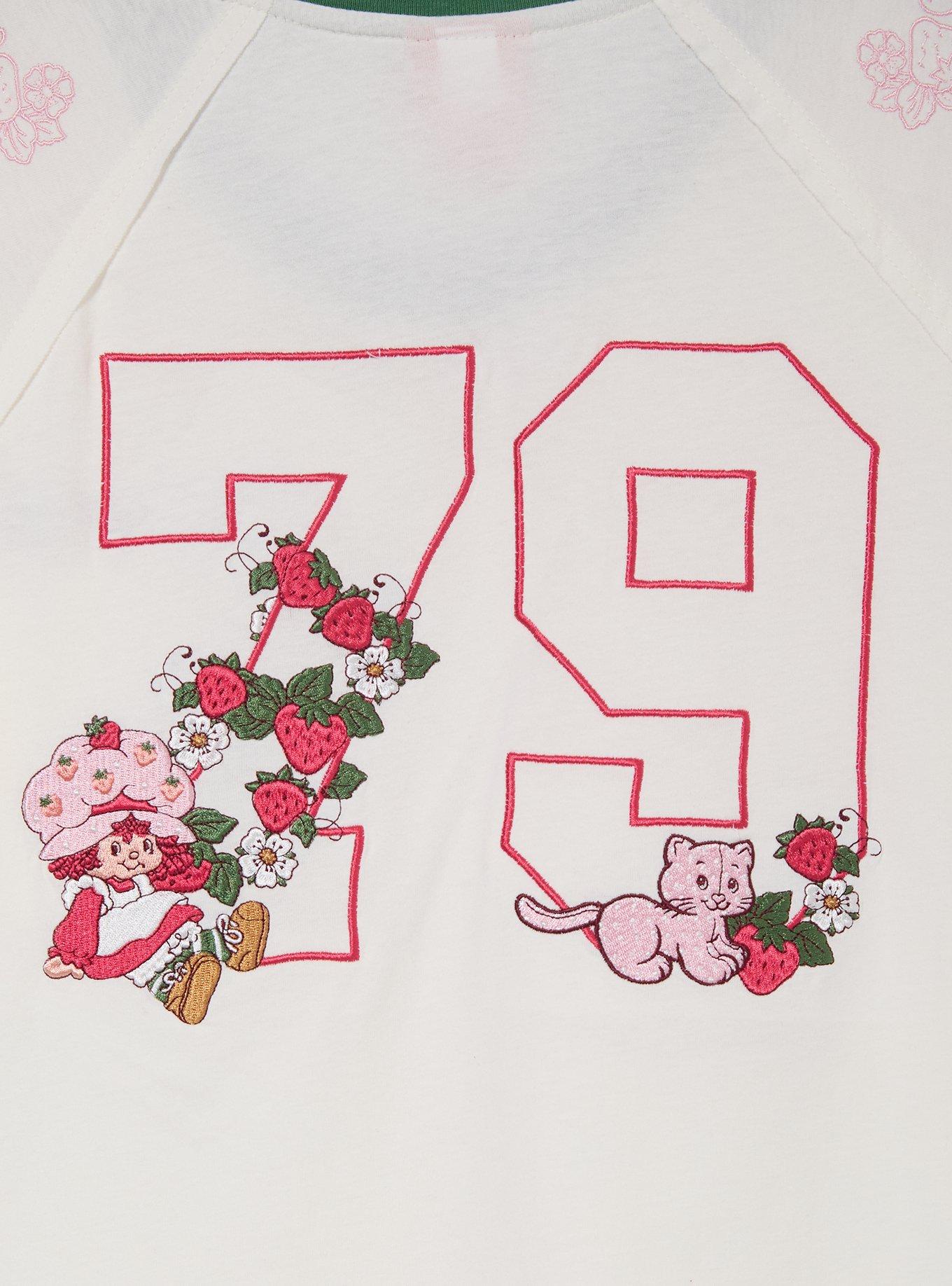 Polera de jersey bordada Strawberry Shortcake para mujer