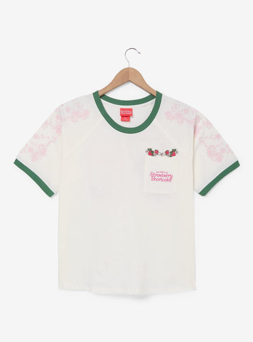 Polera de jersey bordada Strawberry Shortcake para mujer
