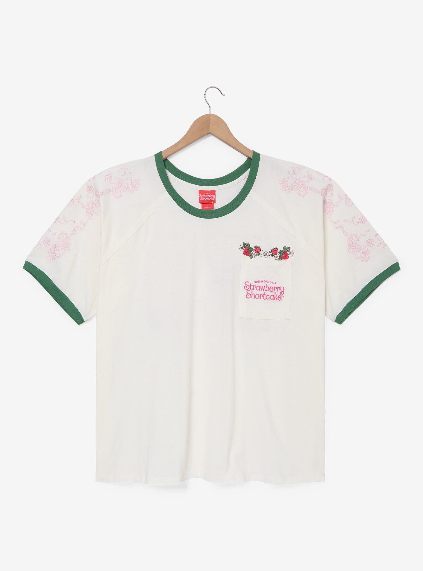 Polera bordada de Strawberry Shortcake talla grande para mujer