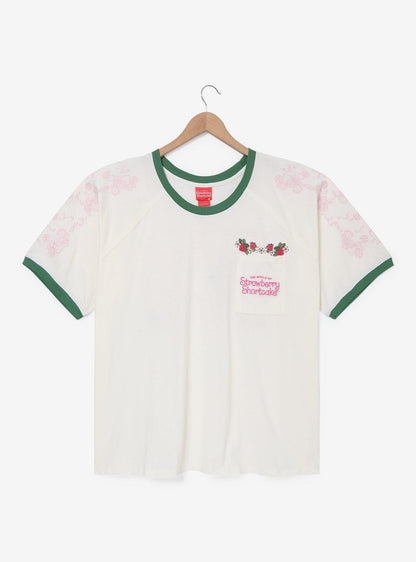 Polera bordada de Strawberry Shortcake talla grande para mujer