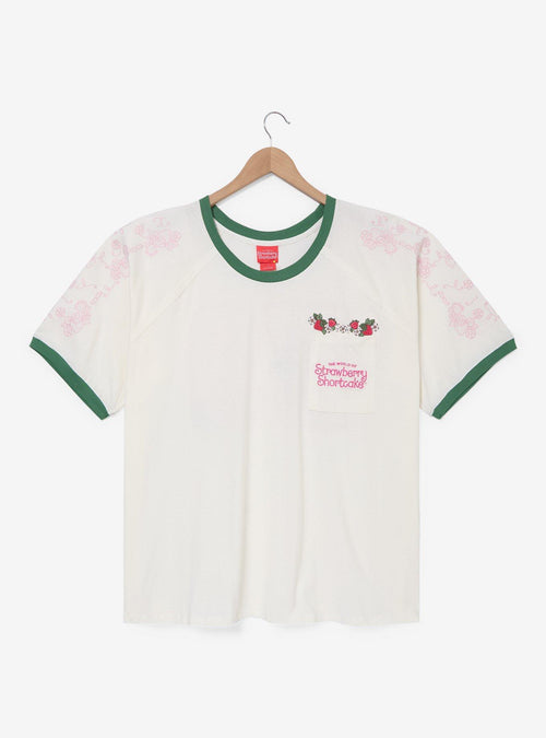 Polera bordada de Strawberry Shortcake talla grande para mujer