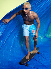 Traje de baño Ponyo con paneles azules