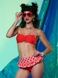 Top de traje de baño Minnie Mouse con frutillas