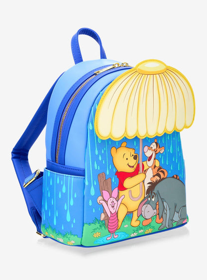 Mochila mini Disney Winnie the Pooh Escena de lluvia