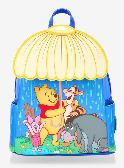 Mochila mini Disney Winnie the Pooh Escena de lluvia