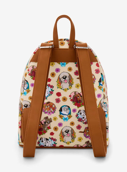 Mochila mini Disney Perros con Flores y Corazones