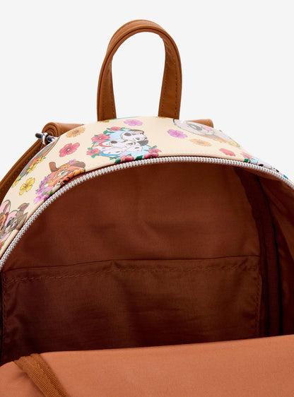 Mochila mini Disney Perros con Flores y Corazones
