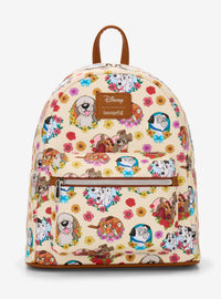 Mochila mini Disney Perros con Flores y Corazones