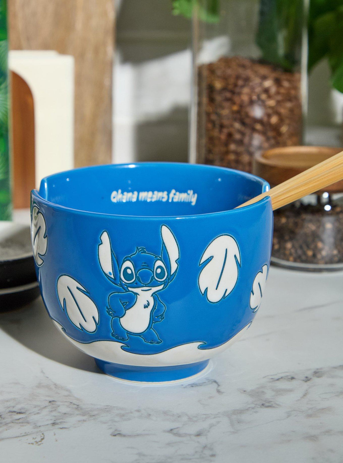 Set de tazón para ramen Lilo & Stitch azul