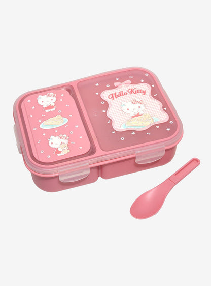 Lonchera bento Hello Kitty con diseño vichy