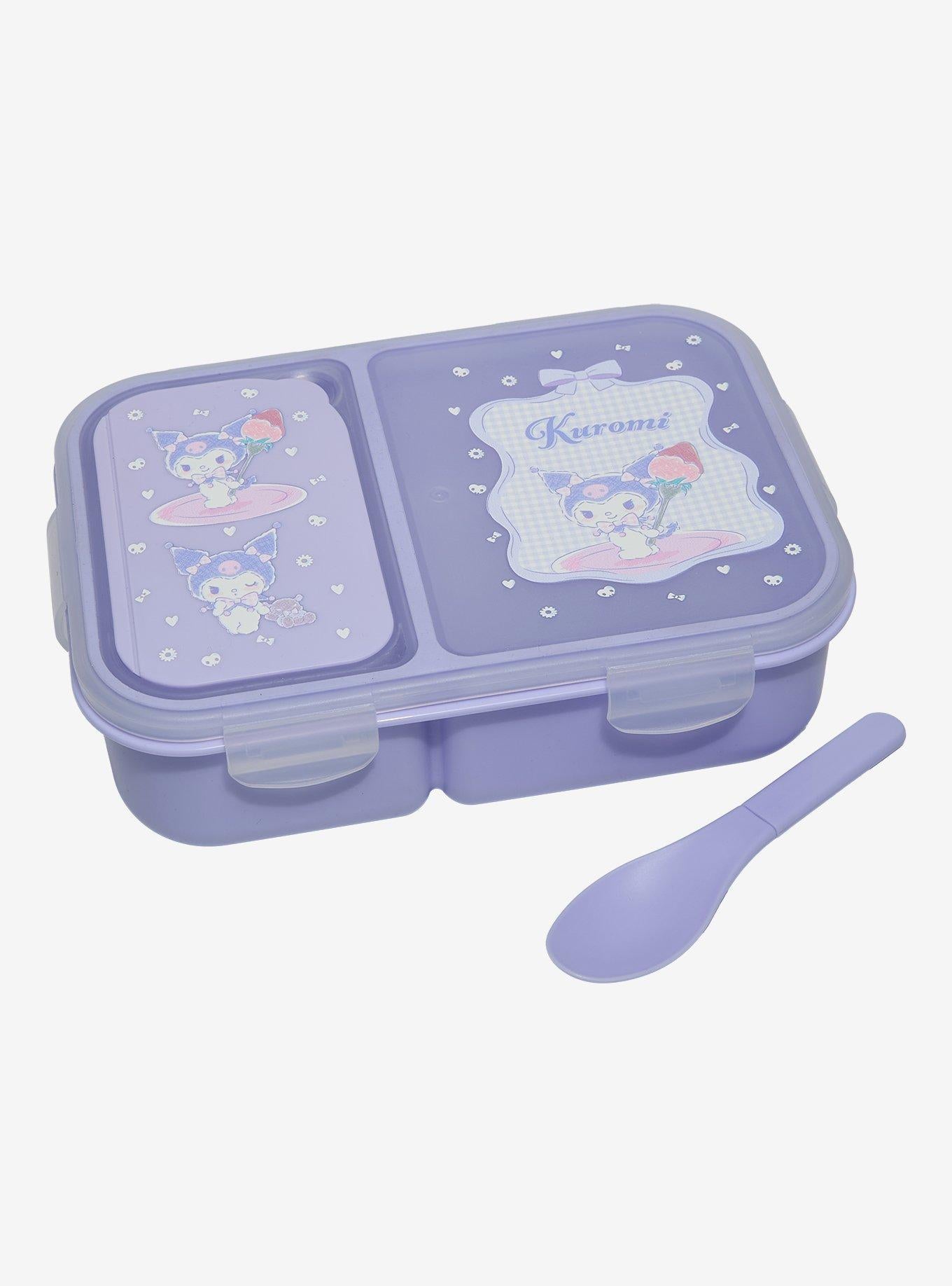 Lonchera bento Kuromi con diseño vichy