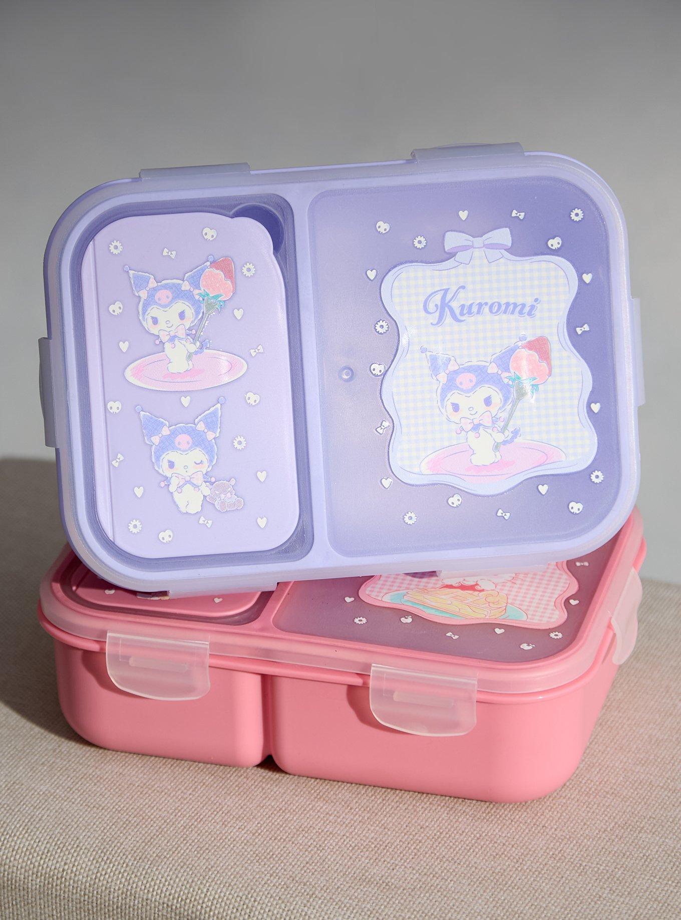 Lonchera bento Kuromi con diseño vichy
