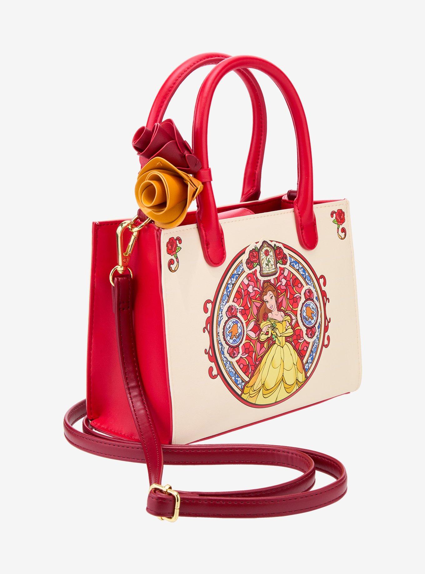 Cartera cruzada Beauty and the Beast con retrato de Belle