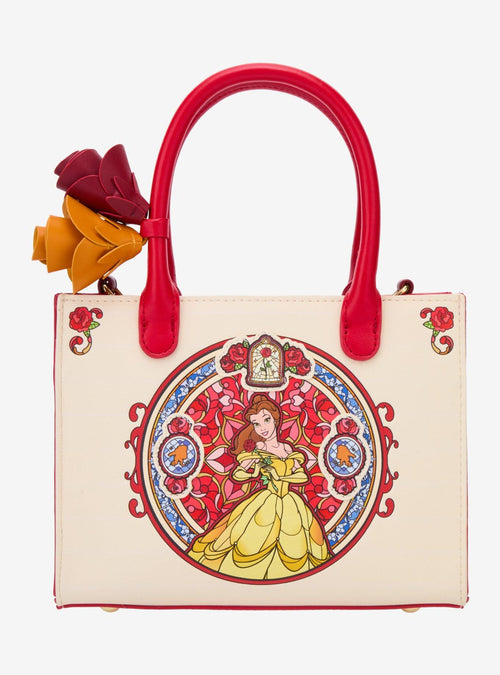 Cartera cruzada Beauty and the Beast con retrato de Belle