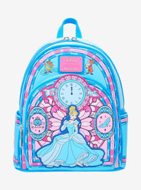 Mini mochila Loungefly de Cenicienta con diseño de vitral