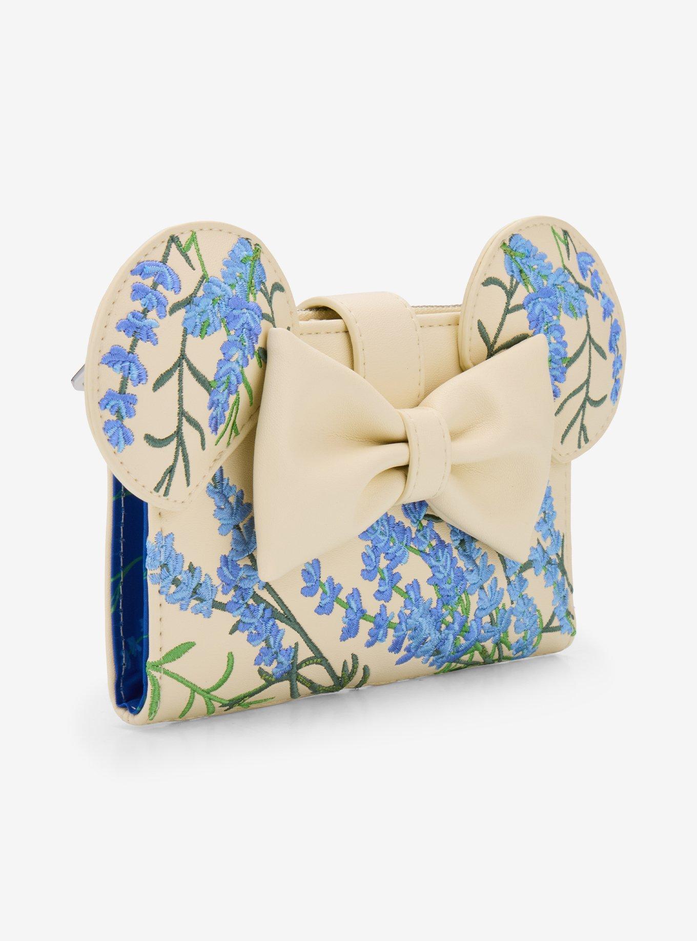 Billetera azul floral Disney Minnie Mouse