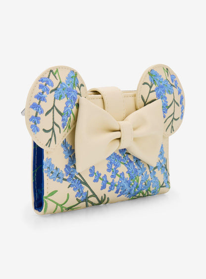 Billetera azul floral Disney Minnie Mouse