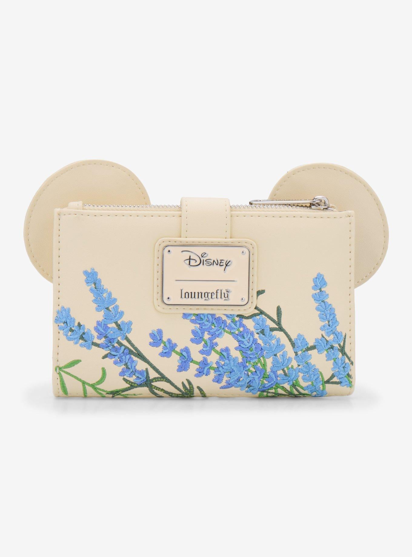 Billetera azul floral Disney Minnie Mouse