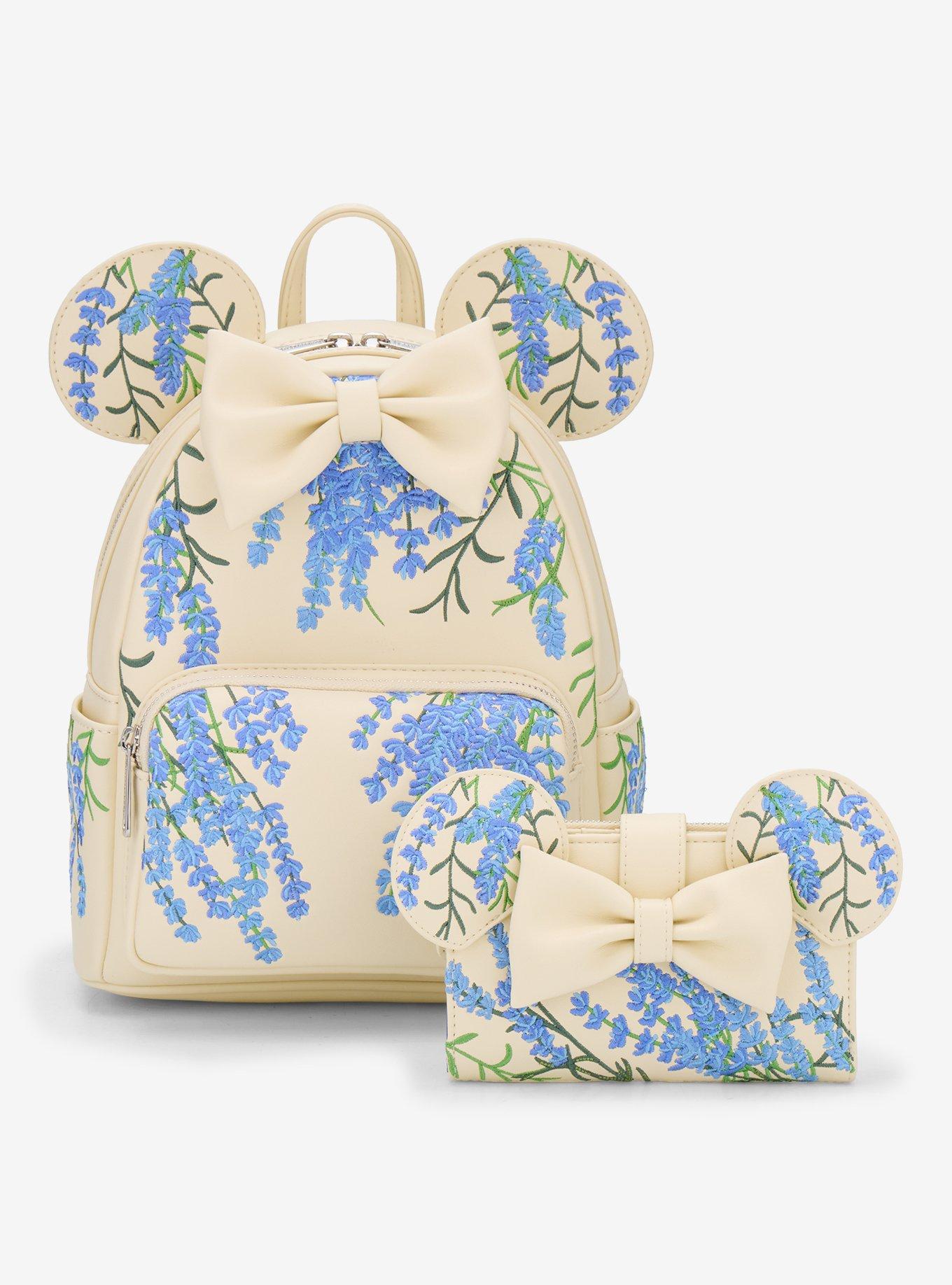 Billetera azul floral Disney Minnie Mouse