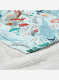 Manta Sherpa Tacto Sedoso Jaws Tiburones Costeros
