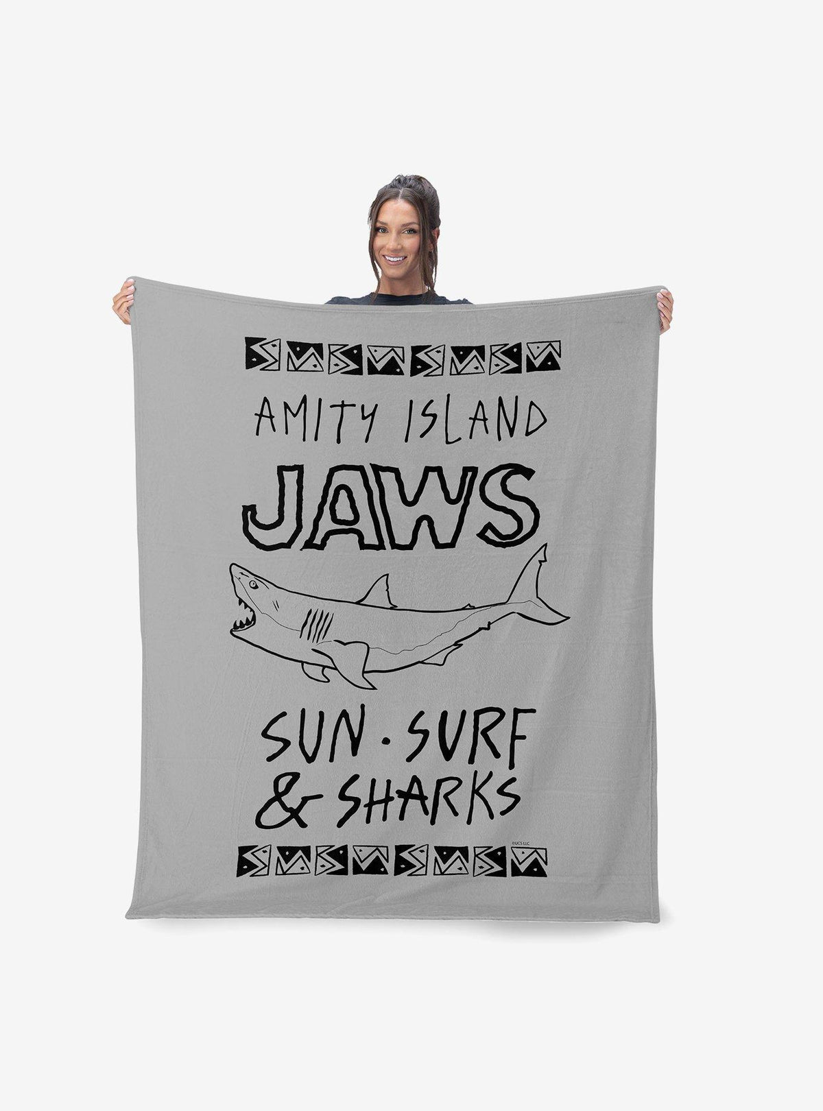 Manta Sherpa de tacto sedoso Jaws Amity Island