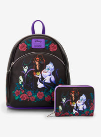 Billetera mini Disney Villains con rosas