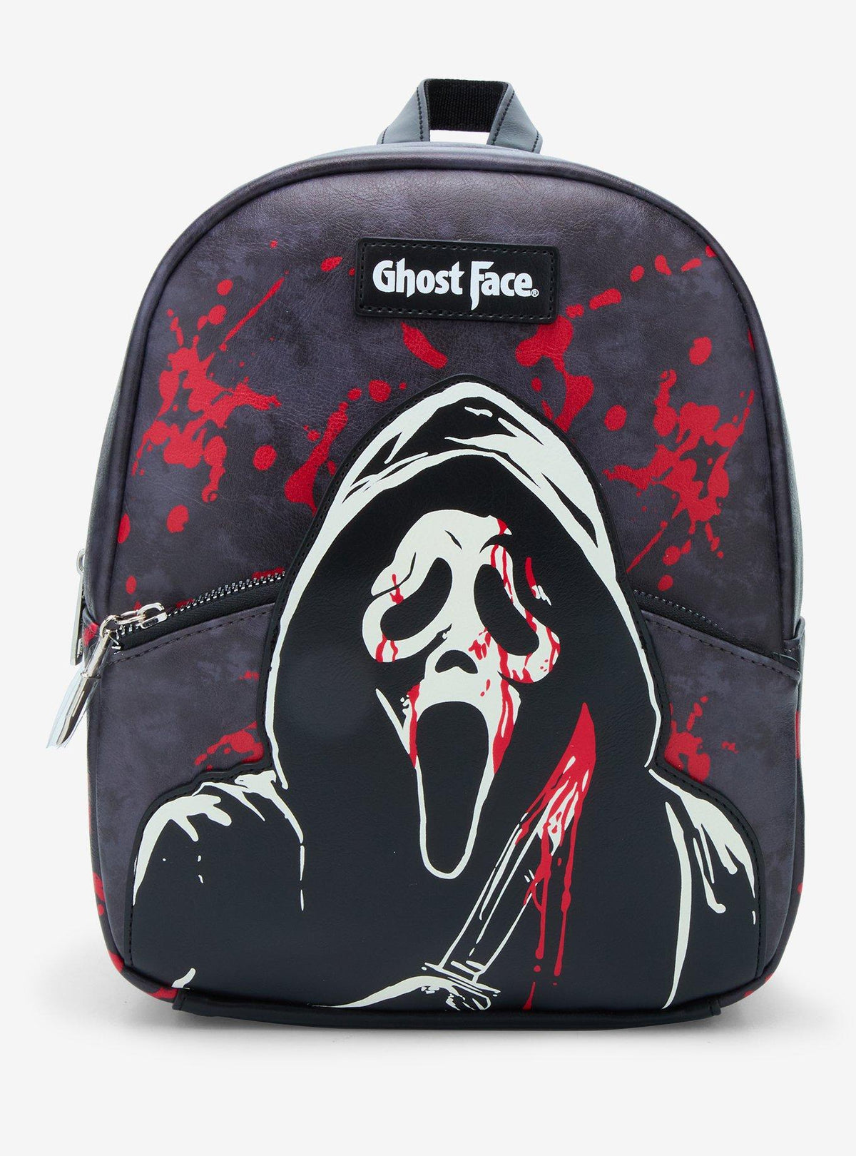 Mochila mini Ghost Face con salpicaduras de sangre