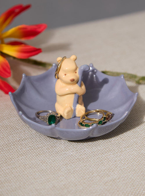 Platito decorativo Winnie the Pooh con paraguas