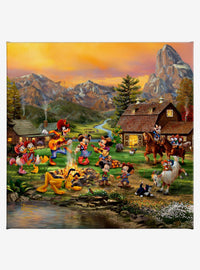Cuadro en lienzo Disney: Mickey y Minnie en las Rocosas