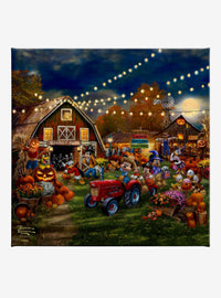 Cuadro en lienzo Disney Mickey y Minnie: Festival de Calabazas