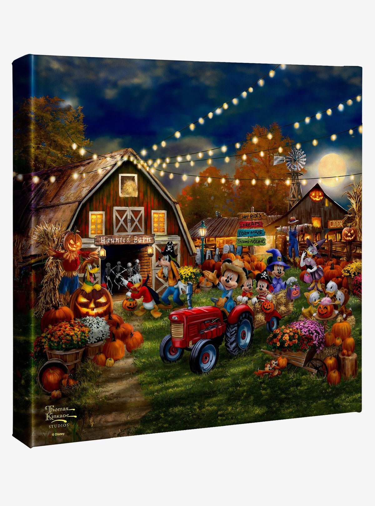 Cuadro en lienzo Disney: Mickey y Minnie en el Festival de Calabazas