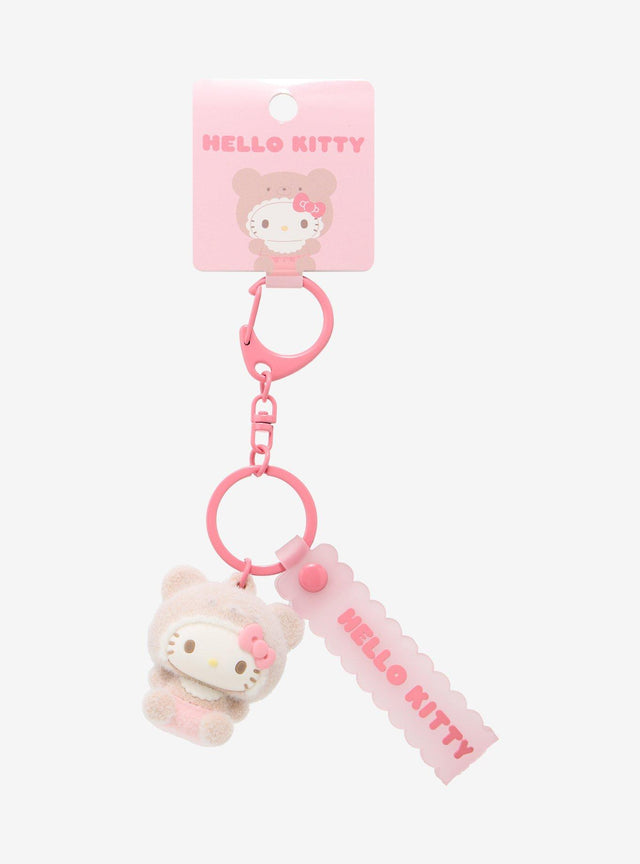 Llavero Hello Kitty con disfraz de osito