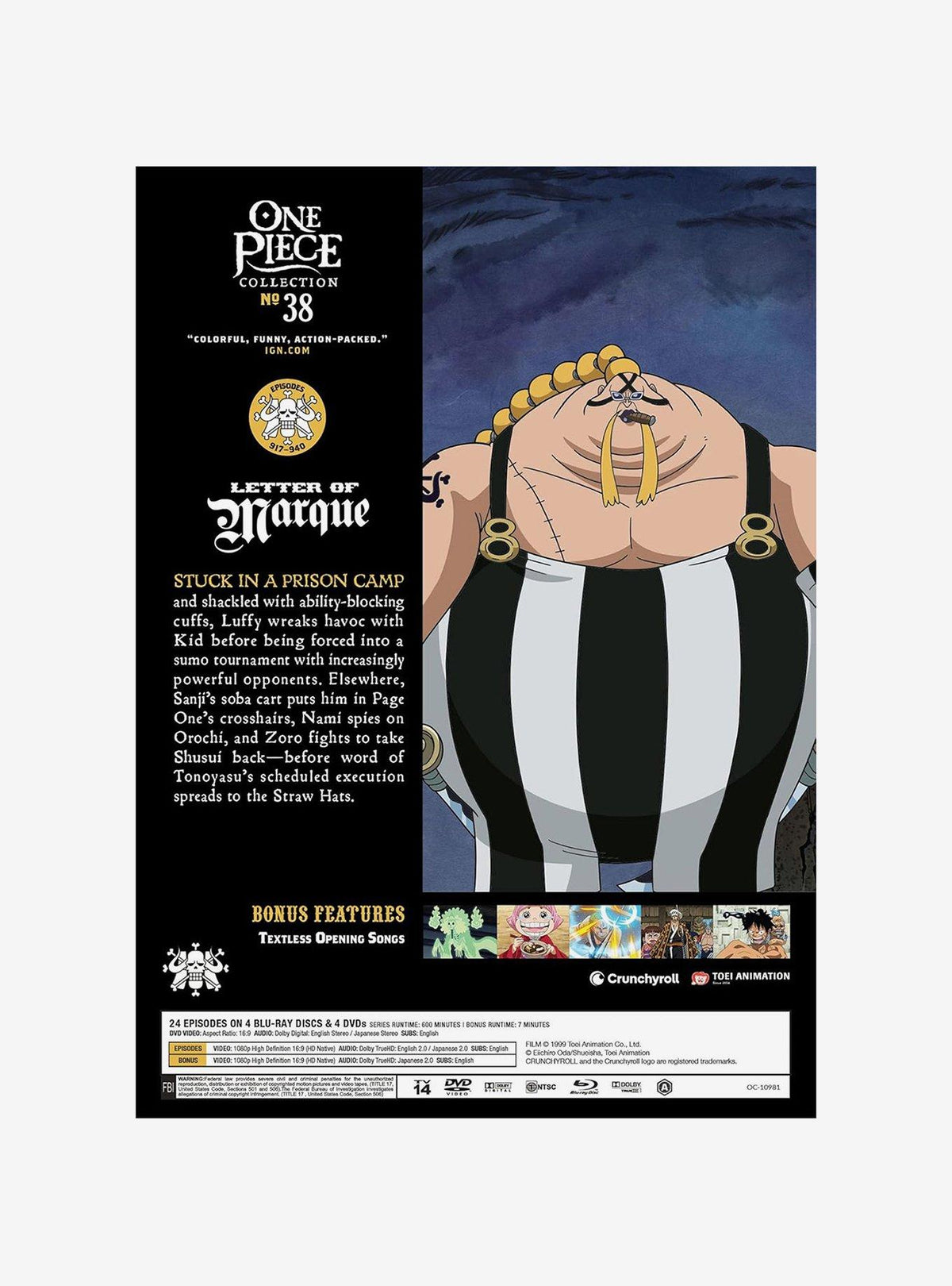 One Piece: Colección 38 en Blu-ray