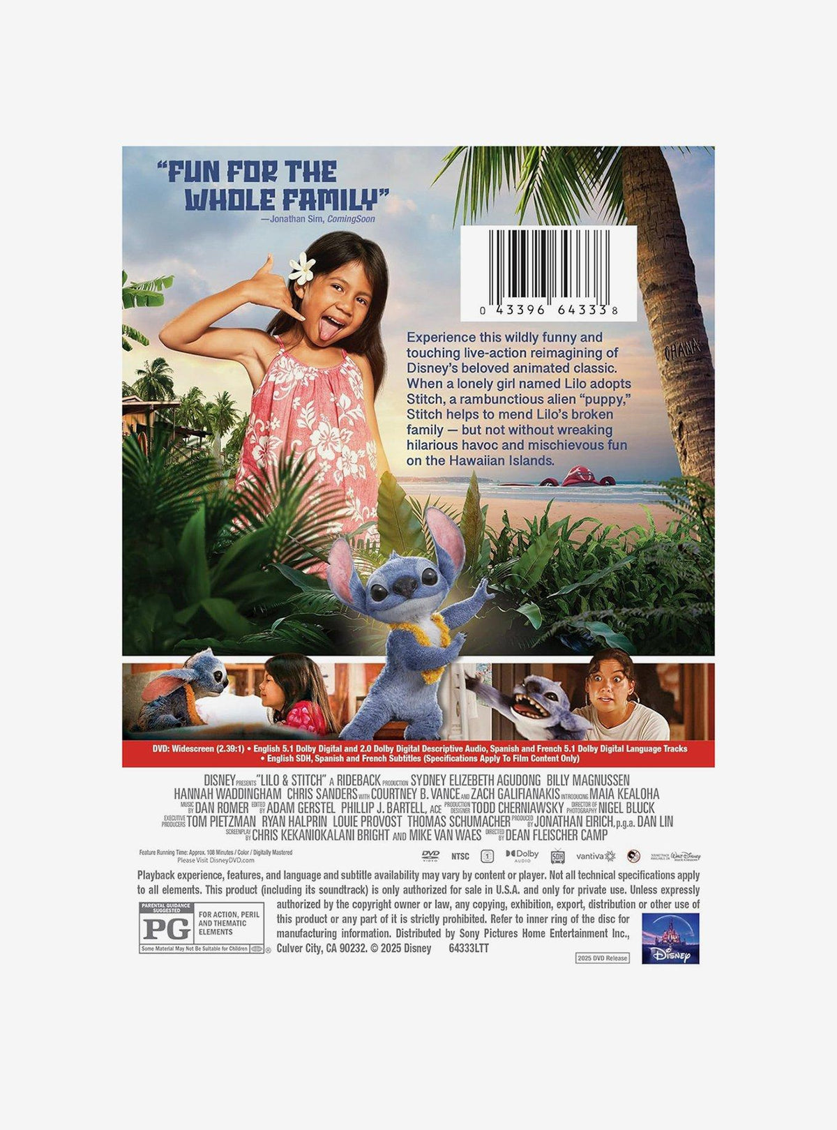 Lilo & Stitch (2025) - DVD