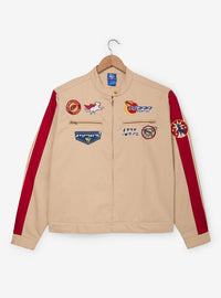 Chaqueta moto de talla grande de Supergirl