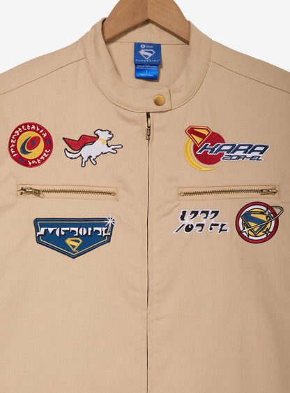 Chaqueta moto de talla grande de Supergirl