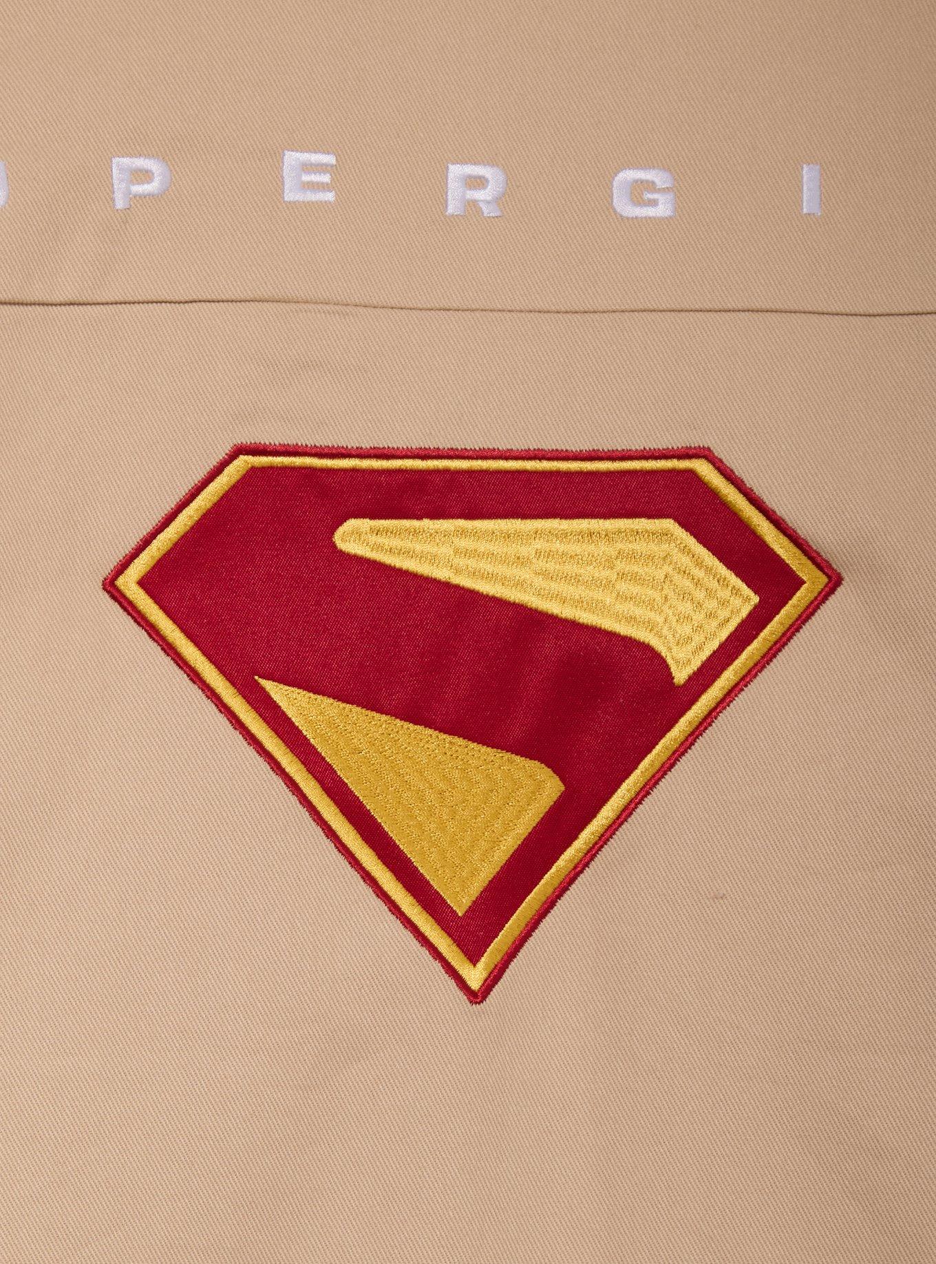 Chaqueta moto de talla grande de Supergirl