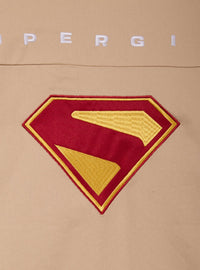 Chaqueta moto de talla grande de Supergirl