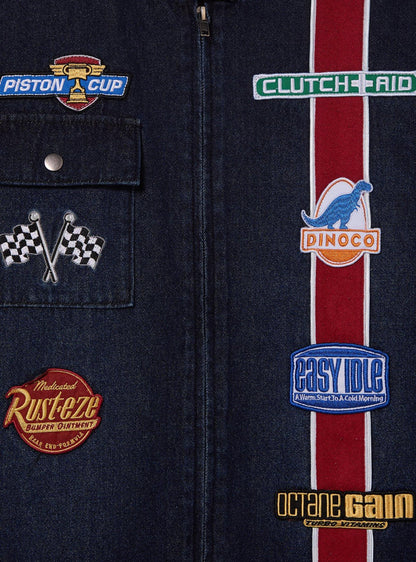 Chaqueta corta de mezclilla Disney Pixar Cars para mujer
