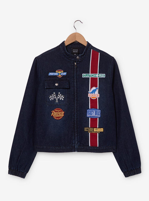 Chaqueta corta de mezclilla Disney Pixar Cars para mujer